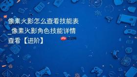 像素火影怎么查看技能表_像素火影角色技能详情查看【进阶】