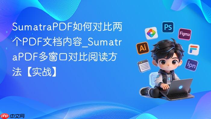 sumatrapdf如何对比两个pdf文档内容_sumatrapdf多窗口对比阅读方法【实战】