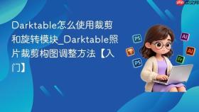 Darktable怎么使用裁剪和旋转模块_Darktable照片裁剪构图调整方法【入门】