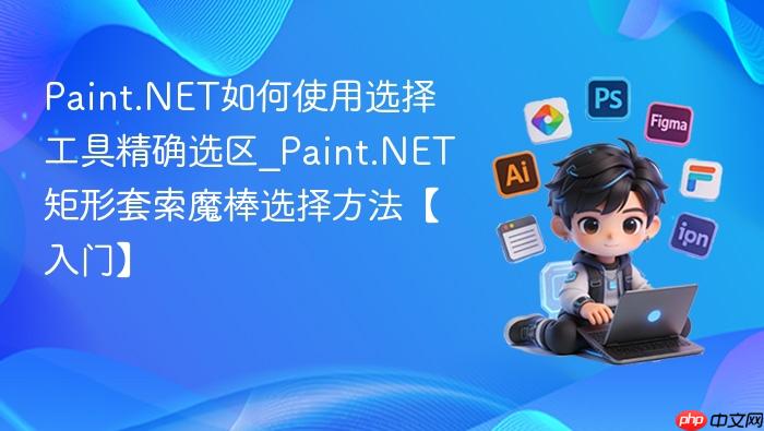 paint.net如何使用选择工具精确选区_paint.net矩形套索魔棒选择方法【入门】