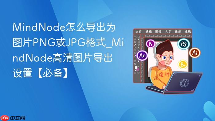 mindnode怎么导出为图片png或jpg格式_mindnode高清图片导出设置【必备】