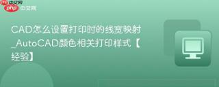 CAD怎么设置打印时的线宽映射_AutoCAD颜色相关打印样式【经验】