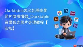 darktable怎么处理夜景照片降噪增强_darktable夜景低光照片处理教程【实战】