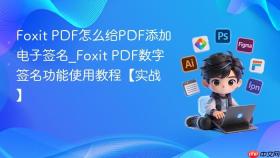 foxit pdf怎么给pdf添加电子签名_foxit pdf数字签名功能使用教程【实战】