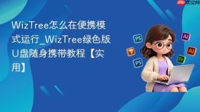 WizTree怎么在便携模式运行_WizTree绿色版U盘随身携带教程【实用】