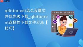 qbittorrent怎么设置文件优先级下载_qbittorrent选择性下载文件方法【技巧】