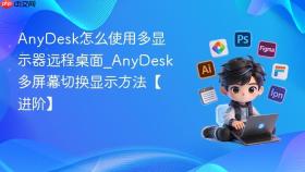 anydesk怎么使用多显示器远程桌面_anydesk多屏幕切换显示方法【进阶】