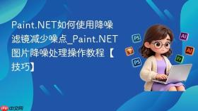 Paint.NET如何使用降噪滤镜减少噪点_Paint.NET图片降噪处理操作教程【技巧】