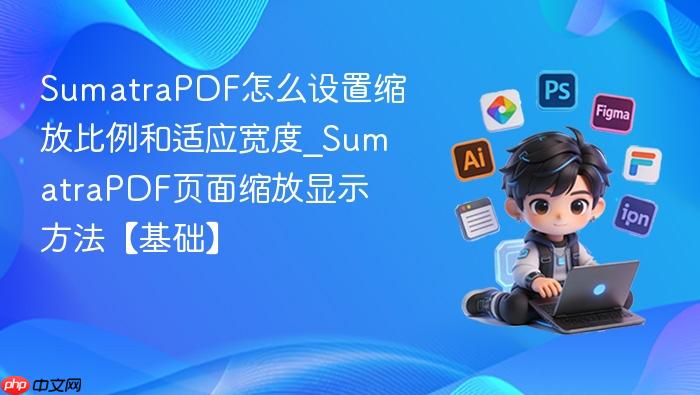 sumatrapdf怎么设置缩放比例和适应宽度_sumatrapdf页面缩放显示方法【基础】