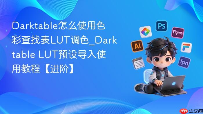 darktable怎么使用色彩查找表lut调色_darktable lut预设导入使用教程【进阶】