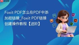 foxit pdf怎么在pdf中添加超链接_foxit pdf链接创建操作教程【进阶】