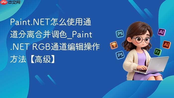 paint.net怎么使用通道分离合并调色_paint.net rgb通道编辑操作方法【高级】
