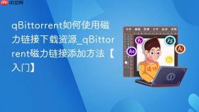 qbittorrent如何使用磁力链接下载资源_qbittorrent磁力链接添加方法【入门】