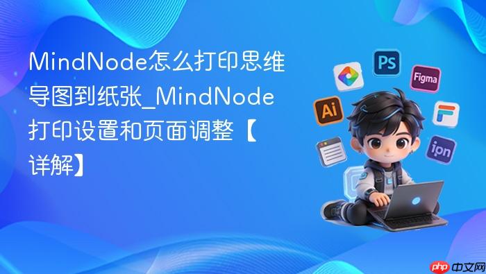 mindnode怎么打印思维导图到纸张_mindnode打印设置和页面调整【详解】