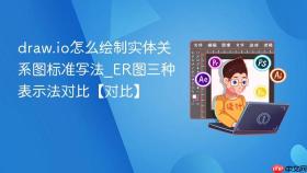 draw.io怎么绘制实体关系图标准写法_er图三种表示法对比【对比】