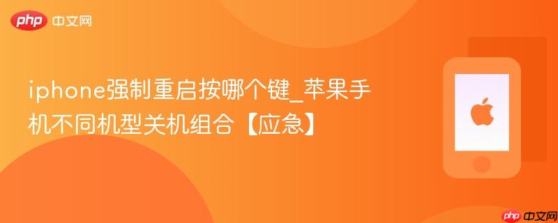 iphone强制重启按哪个键_苹果手机不同机型关机组合【应急】