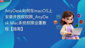 anydesk如何在macos上安装并授权权限_anydesk mac系统权限设置教程【指南】