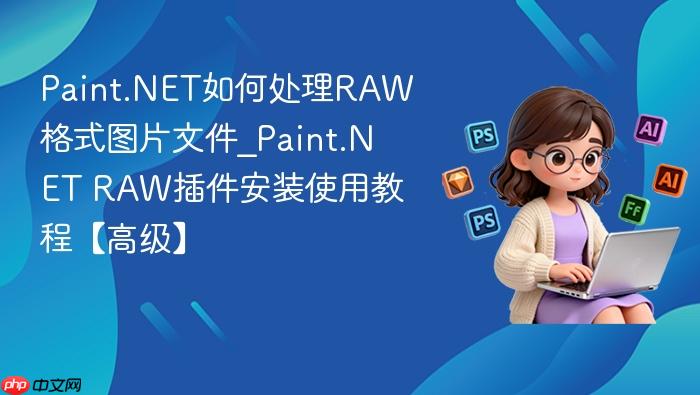 paint.net如何处理raw格式图片文件_paint.net raw插件安装使用教程【高级】