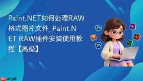 paint.net如何处理raw格式图片文件_paint.net raw插件安装使用教程【高级】