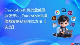 Darktable如何批量编辑多张照片_Darktable批量修图复制粘贴样式方法【实战】