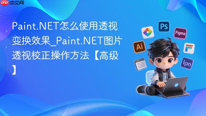 paint.net怎么使用透视变换效果_paint.net图片透视校正操作方法【高级】