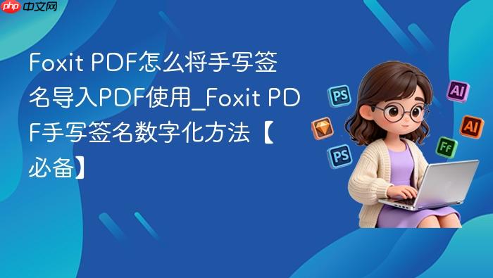 foxit pdf怎么将手写签名导入pdf使用_foxit pdf手写签名数字化方法【必备】