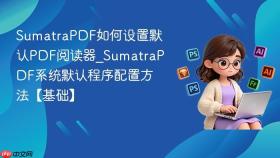 sumatrapdf如何设置默认pdf阅读器_sumatrapdf系统默认程序配置方法【基础】