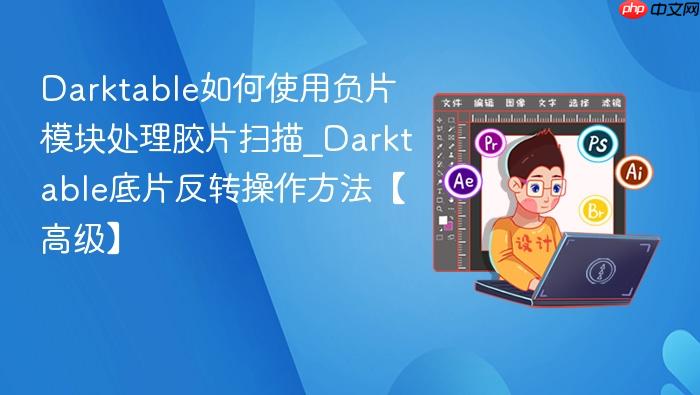 darktable如何使用负片模块处理胶片扫描_darktable底片反转操作方法【高级】