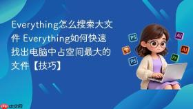 Everything怎么搜索大文件 Everything如何快速找出电脑中占空间最大的文件【技巧】