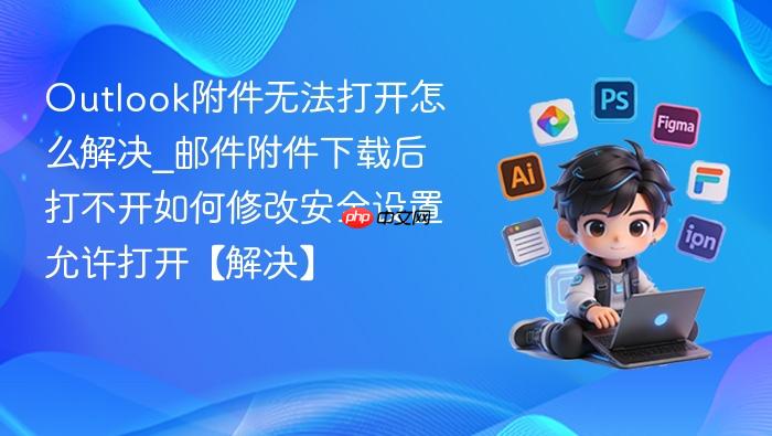 outlook附件无法打开怎么解决_邮件附件下载后打不开如何修改安全设置允许打开【解决】