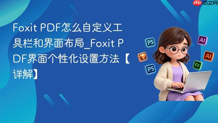 foxit pdf怎么自定义工具栏和界面布局_foxit pdf界面个性化设置方法【详解】