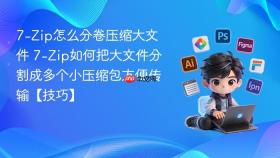 7-zip怎么分卷压缩大文件 7-zip如何把大文件分割成多个小压缩包方便传输【技巧】