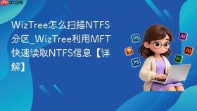 WizTree怎么扫描NTFS分区_WizTree利用MFT快速读取NTFS信息【详解】