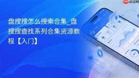 盘搜搜怎么搜索合集_盘搜搜查找系列合集资源教程【入门】