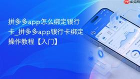 拼多多app怎么绑定银行卡_拼多多app银行卡绑定操作教程【入门】