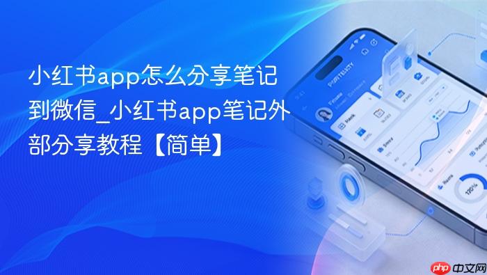 小红书app怎么分享笔记到微信_小红书app笔记外部分享教程【简单】