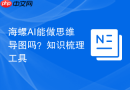 海螺AI能做思维导图吗？知识梳理工具