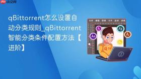 qbittorrent怎么设置自动分类规则_qbittorrent智能分类条件配置方法【进阶】
