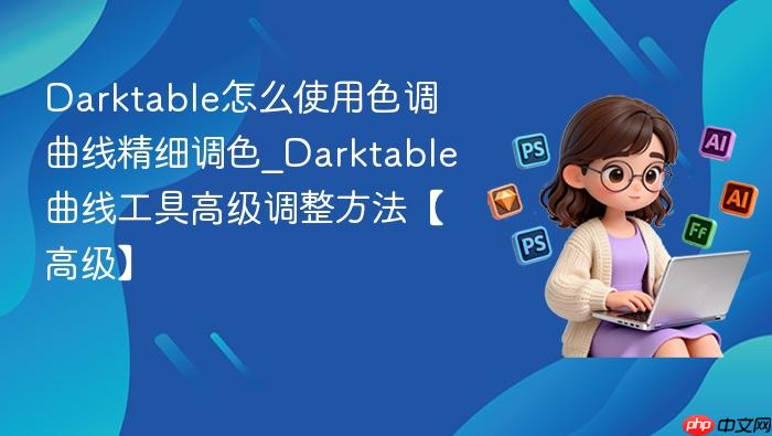 darktable怎么使用色调曲线精细调色_darktable曲线工具高级调整方法【高级】