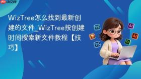 WizTree怎么找到最新创建的文件_WizTree按创建时间搜索新文件教程【技巧】