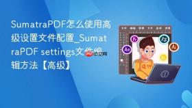 SumatraPDF怎么使用高级设置文件配置_SumatraPDF settings文件编辑方法【高级】