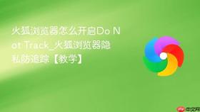火狐浏览器怎么开启Do Not Track_火狐浏览器隐私防追踪【教学】