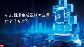 Vidu批量生成视频怎么操作？节省时间