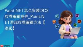 Paint.NET怎么安装DDS纹理编辑插件_Paint.NET游戏纹理编辑方法【高级】