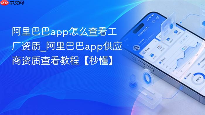 阿里巴巴app怎么查看工厂资质_阿里巴巴app供应商资质查看教程【秒懂】