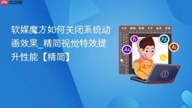 软媒魔方如何关闭系统动画效果_精简视觉特效提升性能【精简】