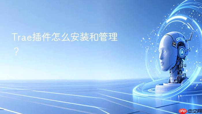 trae插件怎么安装和管理？