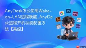 anydesk怎么使用wake-on-lan远程唤醒_anydesk远程开机功能配置方法【高级】