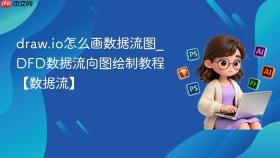 draw.io怎么画数据流图_DFD数据流向图绘制教程【数据流】
