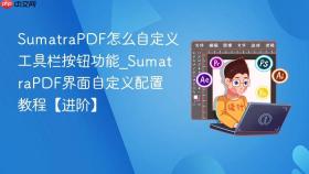 SumatraPDF怎么自定义工具栏按钮功能_SumatraPDF界面自定义配置教程【进阶】